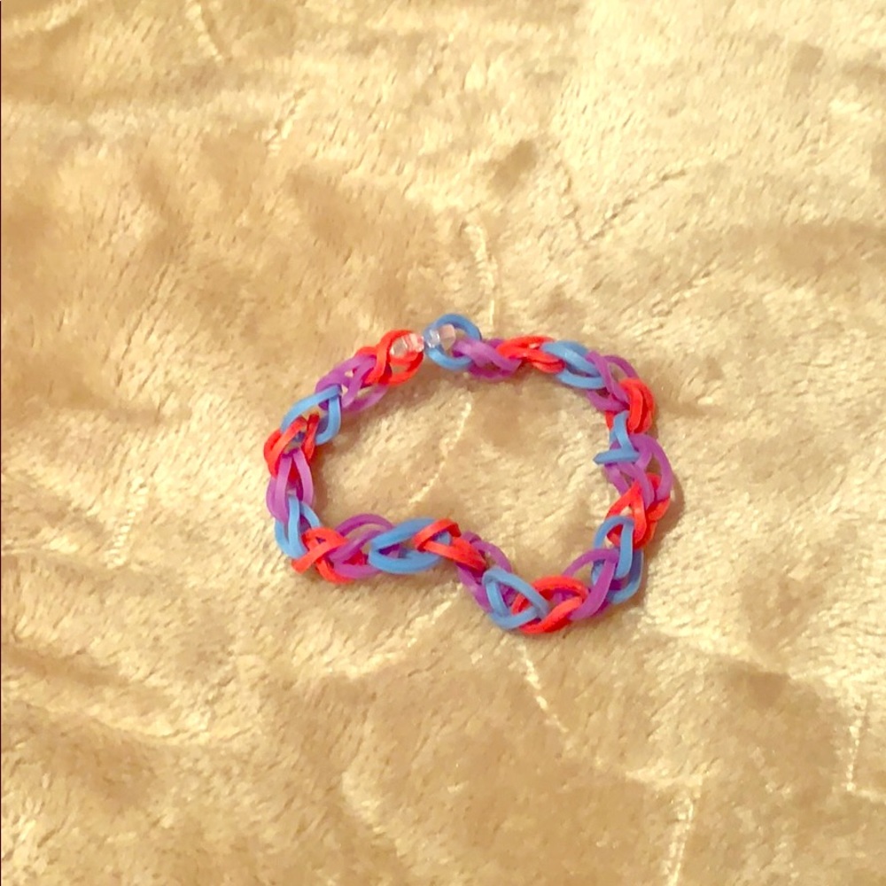 Rubber band bracelet.